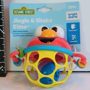 Lot of 2 NEW SESAME STREET bright starts JINGLE AND SHAKE ELMO 0M+